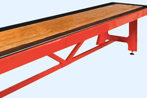 The Wik suffleboard table corner.