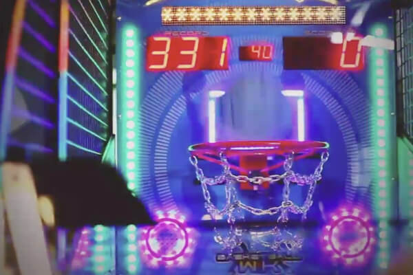 The Wik Basket Kids game balls cabinet.