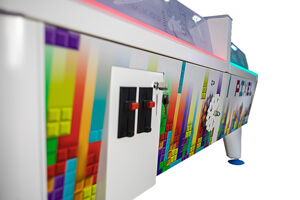 The Pixel Multipuck cabinet close up.
