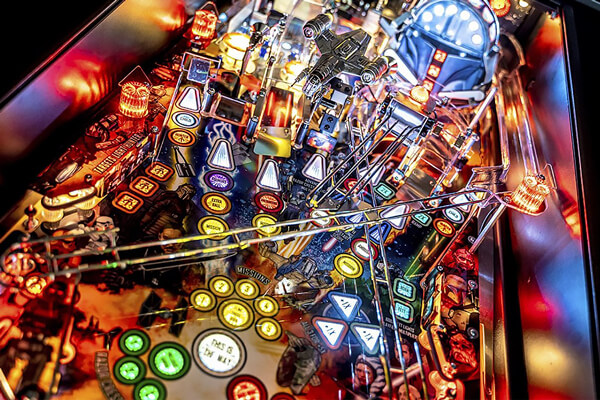 A close up shot of the playing field