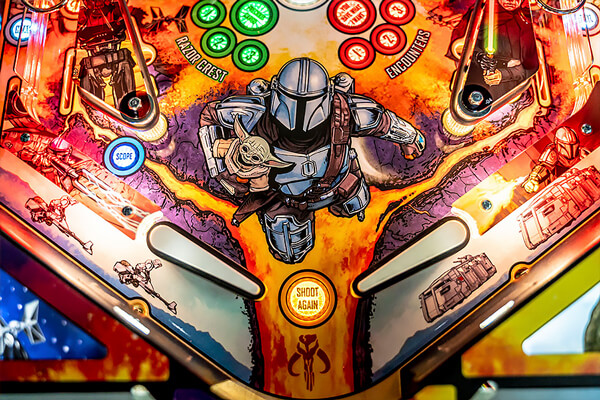 Part of the Mandalorian pinball.