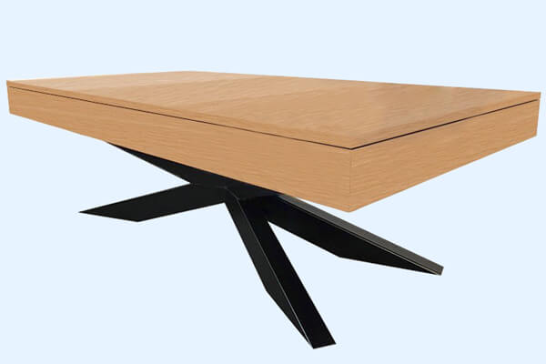 The Spider slate bed table with top.