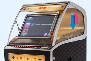 The Rocket Digital Jukebox screen.