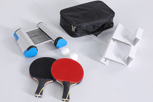 The Pureline California Outdoor/Indoor pool table converted in a tennis table.
