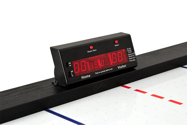 The Sure Shot Competition Air Hockey electronic score unit.