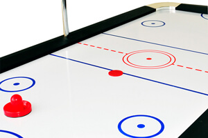 The Sure Shot Championship Air Hockey playing surface.