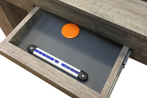 The Berlin air hockey drawer.