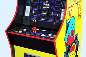 The controls on the Bandai Legacy arcade.