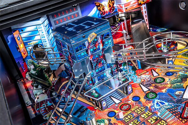 A close up shot of the playing field