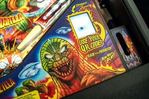 The QR code for the Godzilla Premium Pinball machine.