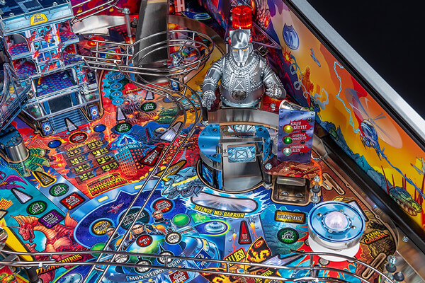 A close up shot of the playing field