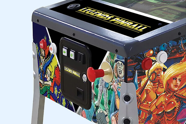 The Atgames Legends pinball pull start button.