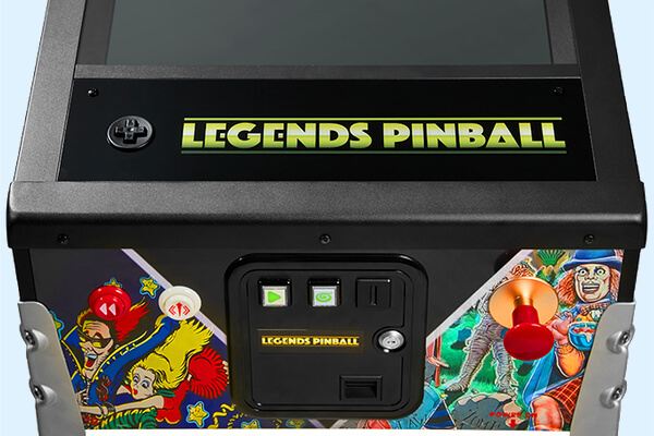The Atgames Legends pinball coin door.
