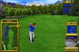 A screenshot from Golden Tee.