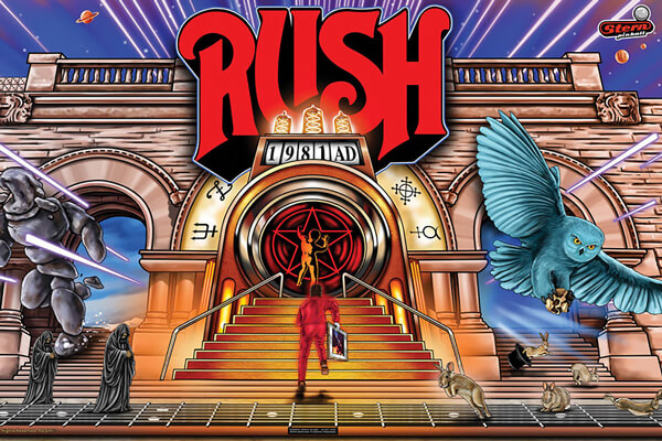 The Rush pinball playfield.