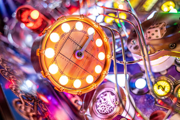 A close up shot of the playing field