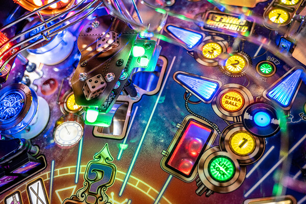 The Rush pinball cabinet artwork.