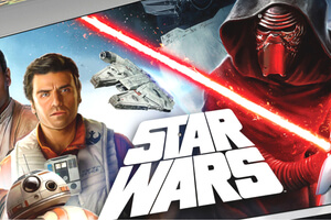 The cabinet artwork for Arcade1Up Star Wars.