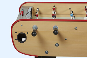 The Rene Pierre Baby-foot Goal football table corner.