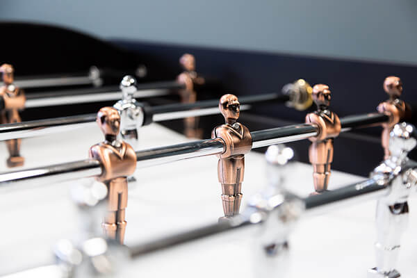 The Rene Pierre Baby-foot Onyx football table players.