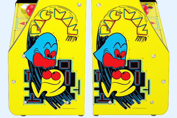Arcade1up Pac-Man Partycade cabinet artwork.