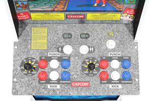 Arcade1up Street Fighter II machine controls.