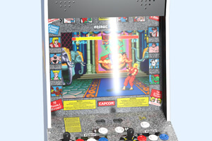 Arcade1up Street Fighter II machine screen.