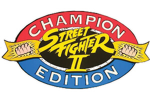 The Arcade1up Street Fighter II logo.
