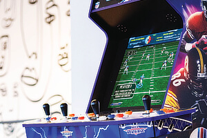The screen on NFL Blitz arcade.