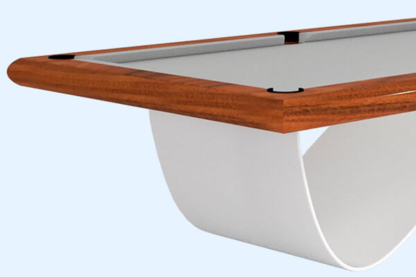The Picasso New Slim Pool Table corner.