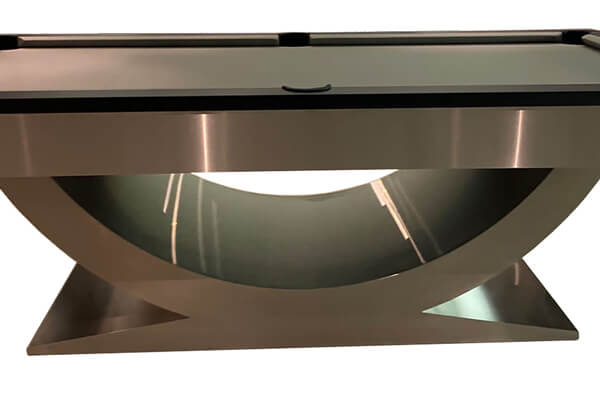 The Horus Slate Bed pool table bottom.