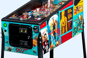 James Bond 007 pinball cabinet