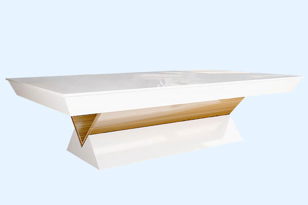 The Louvrees Pool Table with top.