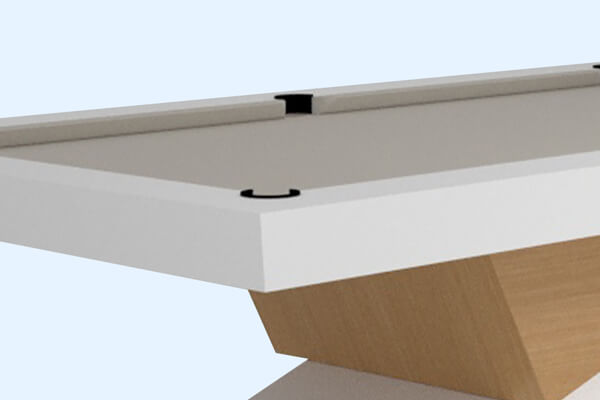 The Meridian Pool Table pocket.