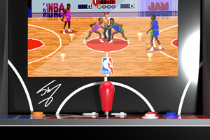 Arcade1up NBA Jam Partycade screen.
