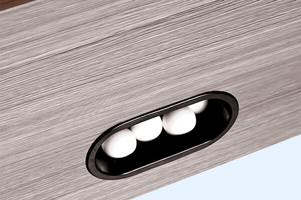 The Garlando F-100 Table ball exit.