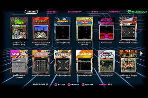 Fire buttons on the Ultimate arcade machine.