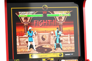 Arcade1up Mortal Kombat arcade screen.