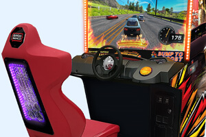 The Dead heat Unleashed Arcade close up.