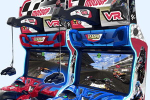 The MotoGP Vr Arcade screens.