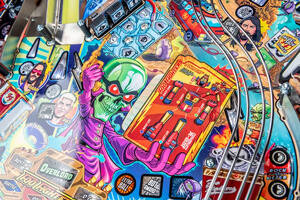 A close up shot of the playing field