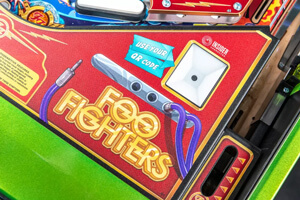 Foo Fighters Pinball insider connected system.