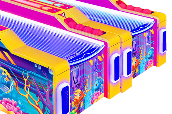 Aqua-ball Skee-ball Skee-ball arcade machine bottom.