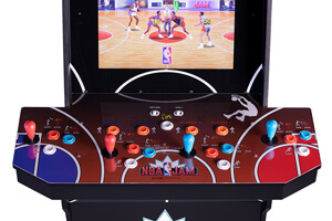 Arcade1up NBA Jam machine controls.