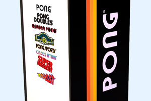 The Arcade1Up Pong Machine body.