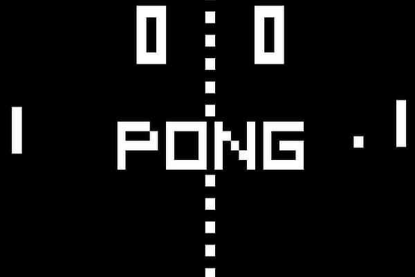 The Arcade1Up Pong game.
