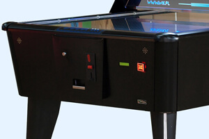 WIK Black Air hockey Table coin mechanism.