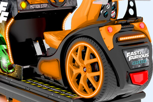 Fast & Furious Arcade car close up.