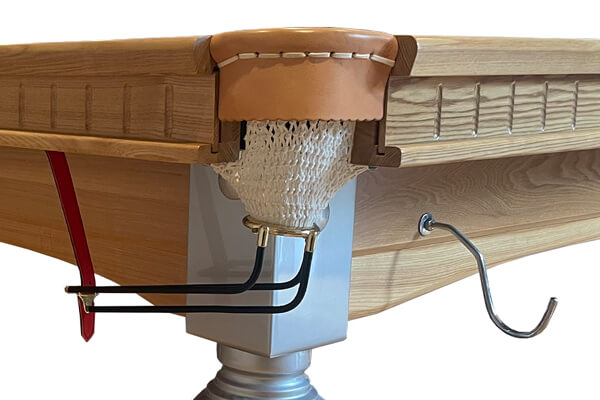 The Refurbished snooker table corner.