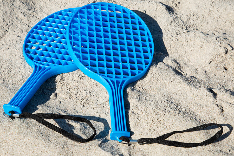 The Tether ball game rackets.